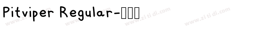 Pitviper Regular字体转换